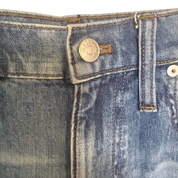 MADEWELL Two Tone High-Rise Slim Boy Jean Size 28 - Picture 12 of 16